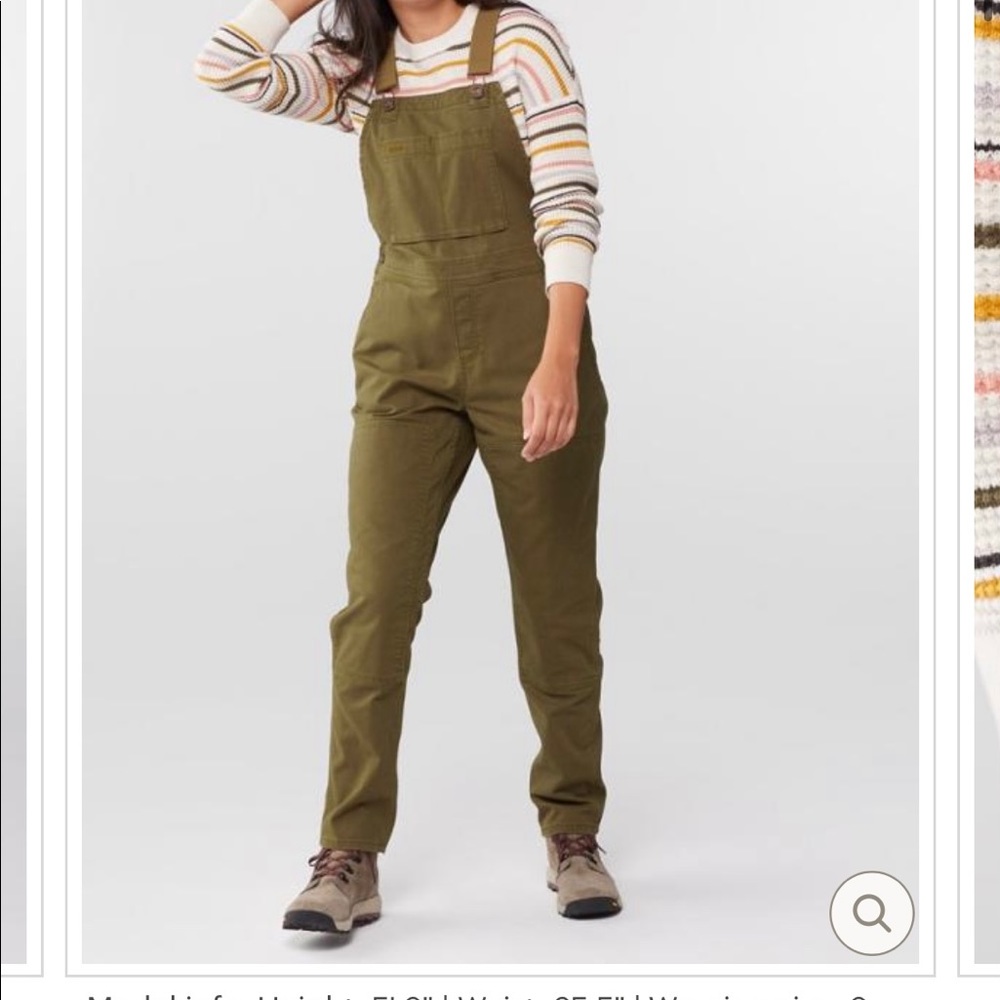 Womens REI utility overalls